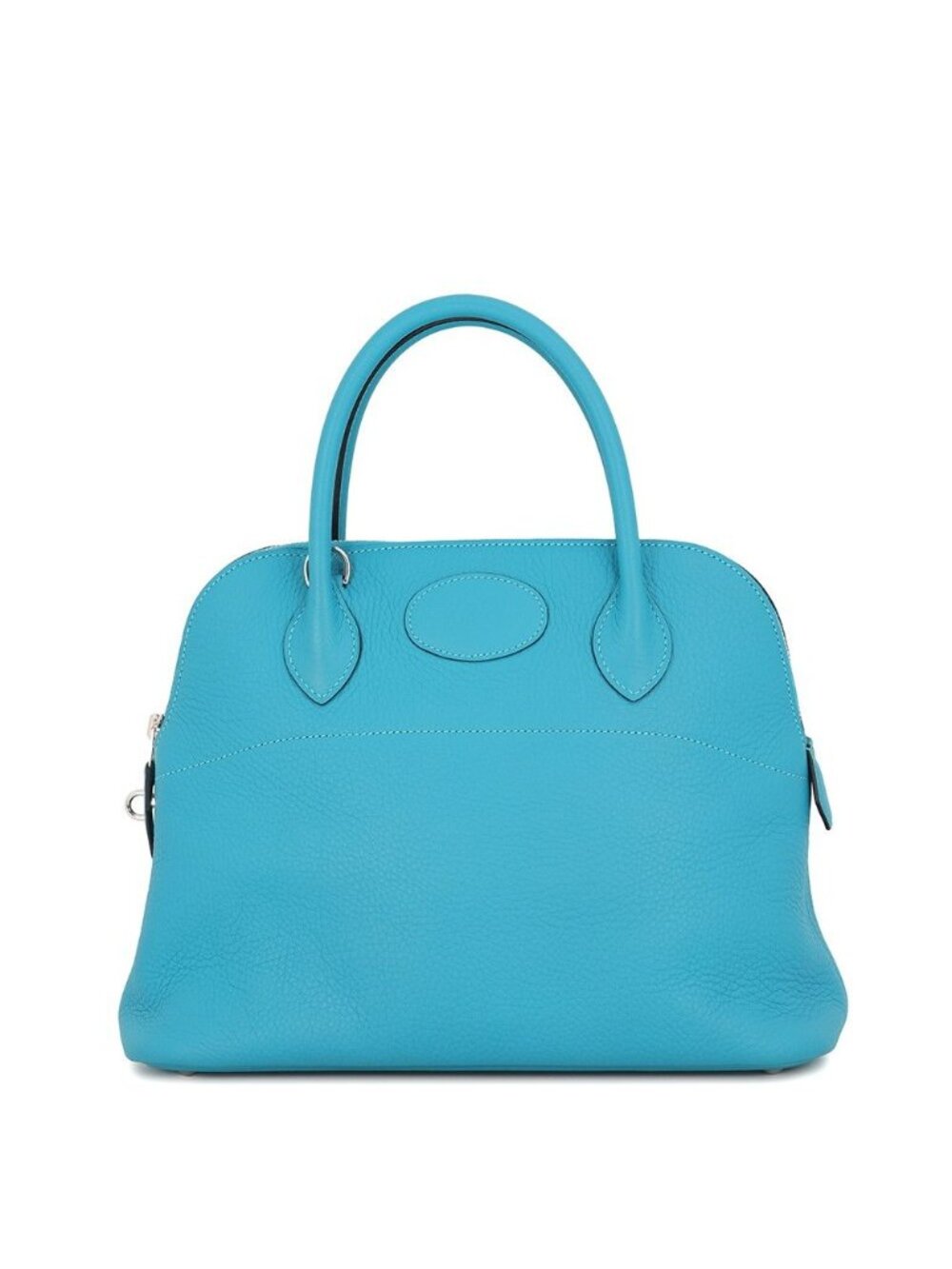 Hermes Bolide 31 Turquoise Silver Taurillon Clemence 2-Way Shoulder Bag